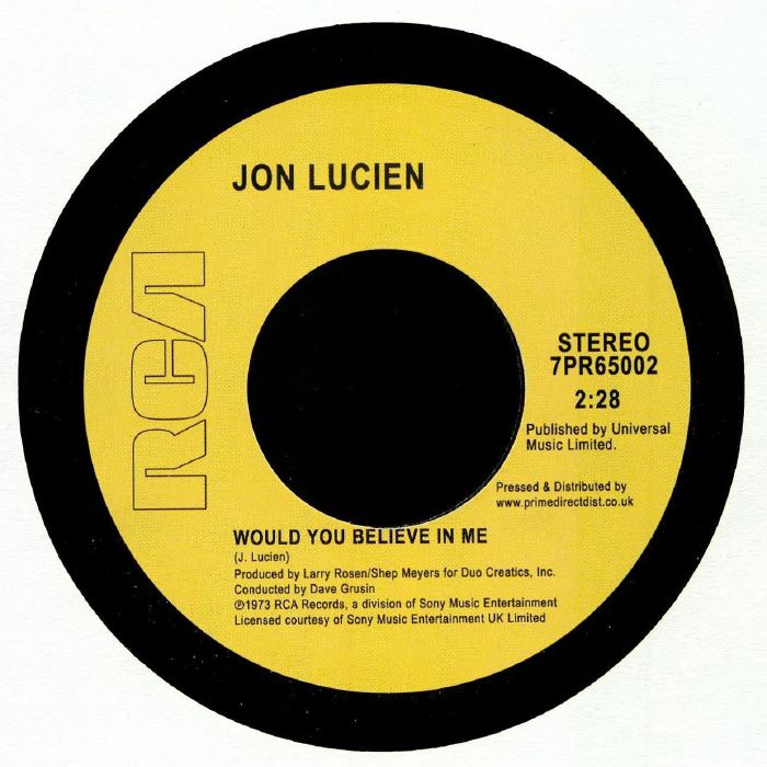 Would You Believe In Me - Vinyl Single vinyl record cover