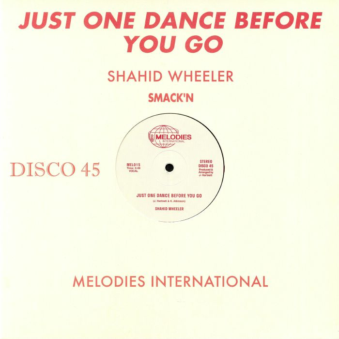 Just One Dance Before You Go - Vinyl Single vinyl record cover