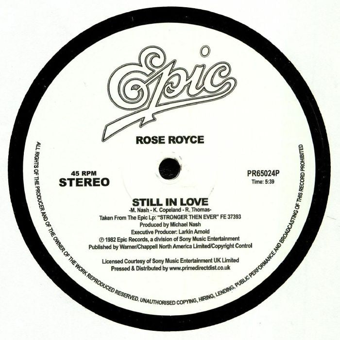 Still In Love - Vinyl Single vinyl record cover