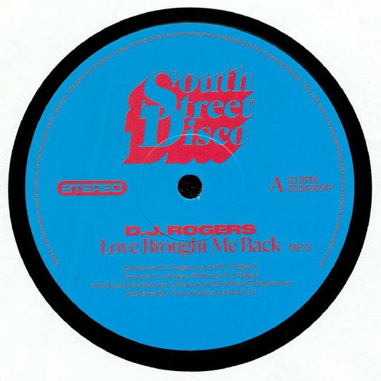 Love Brought Me Back - Vinyl Single vinyl record cover