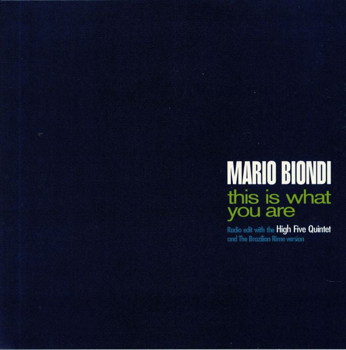 This Is What You Are - Vinyl Single vinyl record cover