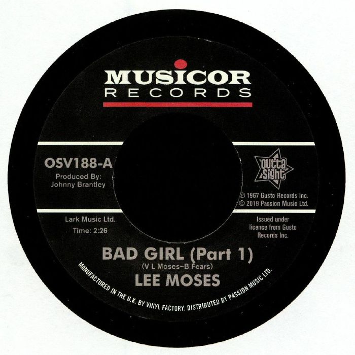 Bad Girl - Vinyl Single vinyl record cover