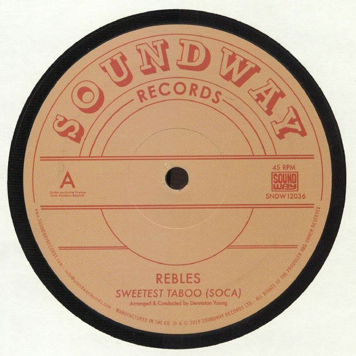 Sweetest Taboo (Soca) - Vinyl Single vinyl record cover