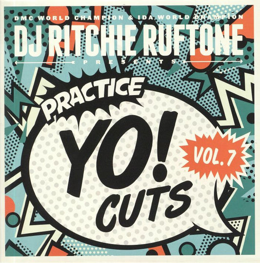Practice Yo! Cuts Volume 7 - Blue Vinyl 7" vinyl record cover
