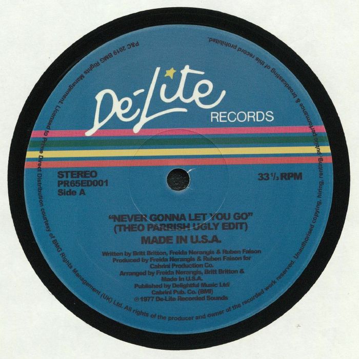 Never Gonna Let You Go - Vinyl Single vinyl record cover