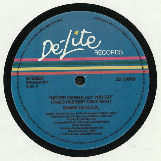 Never Gonna Let You Go - Vinyl Single vinyl record cover