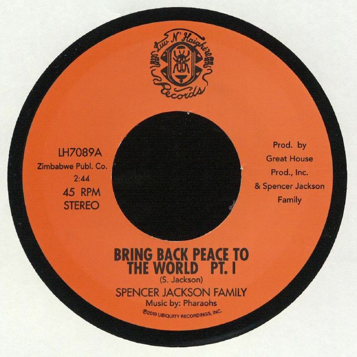 Bring Back Peace To The World - Vinyl Single vinyl record cover