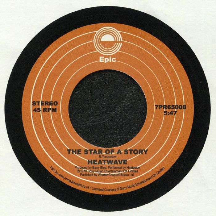 The Star Of A Story - Vinyl Single vinyl record cover