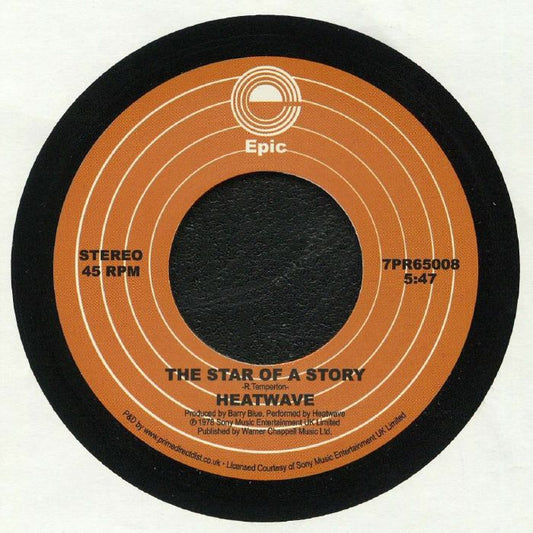 The Star Of A Story - Vinyl Single vinyl record cover
