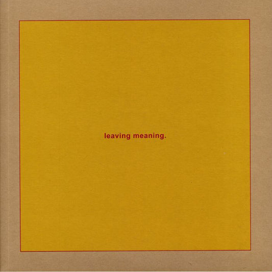 leaving meaning. - 2xLP vinyl record cover