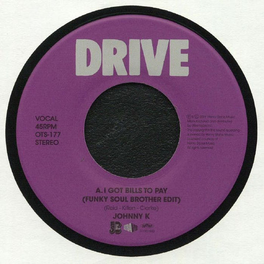 I Got Bills To Pay - Vinyl Single vinyl record cover