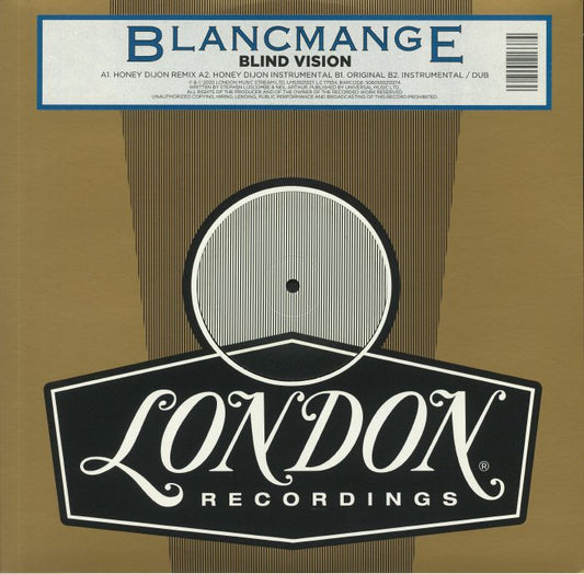 Blind Vision (remixes) - Vinyl EP vinyl record cover