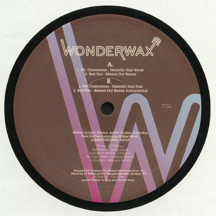 Mr Chameleon (DJ Spinna remixes) - Vinyl Single vinyl record cover