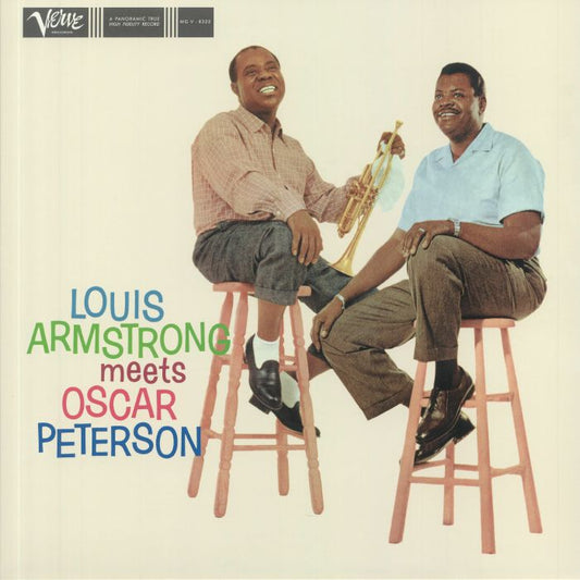 Louis Armstrong Meets Oscar Peterson - Vinyl LP vinyl record cover