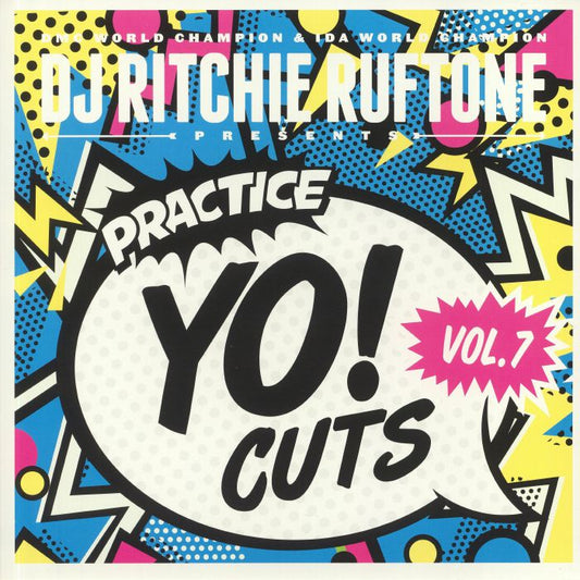 Practice Yo! Cuts Vol 7 - Turquoise Vinyl 12" vinyl record cover