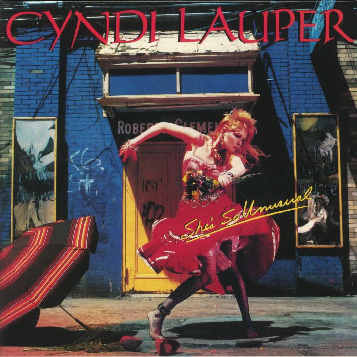 She's So Unusual - Red Vinyl LP vinyl record cover