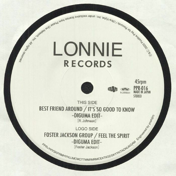 It's So Good To Know - Vinyl Single vinyl record cover