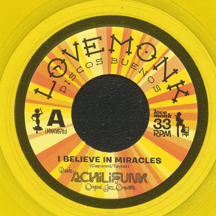 I Believe In Miracles - Limited Edition Coloured Vinyl Single vinyl record cover