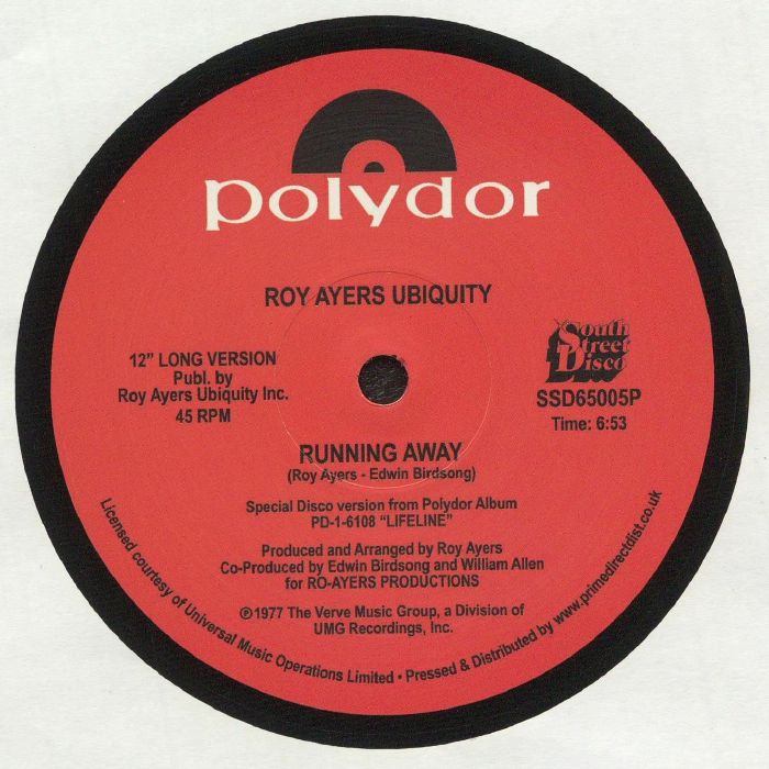 Running Away - 12-Inch Vinyl Single vinyl record cover