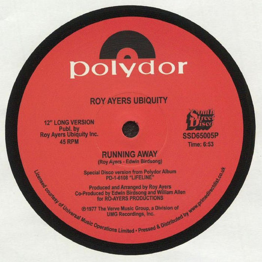 Running Away - 12-Inch Vinyl Single vinyl record cover