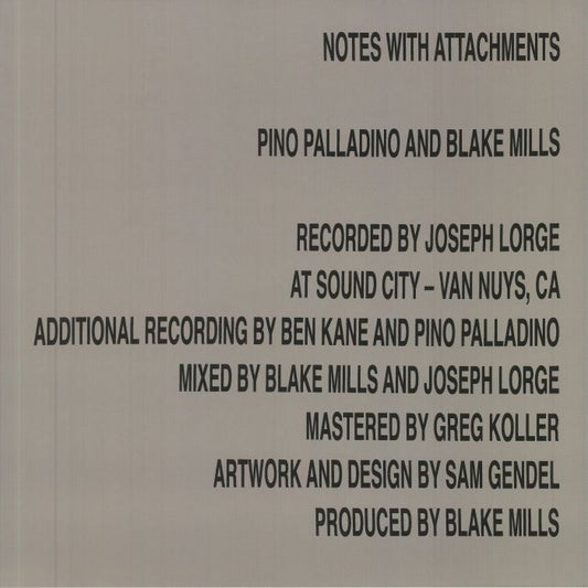 Notes With Attachments - Vinyl LP vinyl record cover