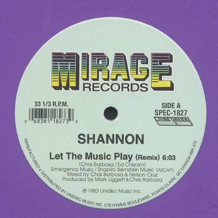 Let The Music Play - Vinyl Single vinyl record cover