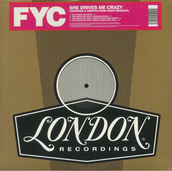 She Drives Me Crazy - Limited Edition Red Vinyl Single vinyl record cover