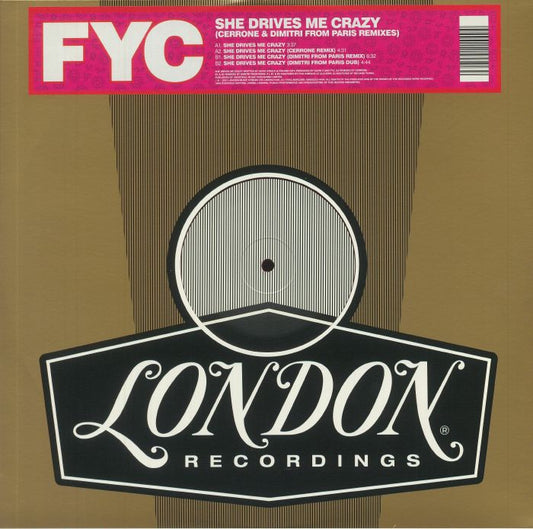She Drives Me Crazy - Limited Edition Red Vinyl Single vinyl record cover