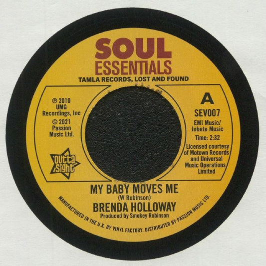 My Baby Moves Me - Vinyl Single vinyl record cover