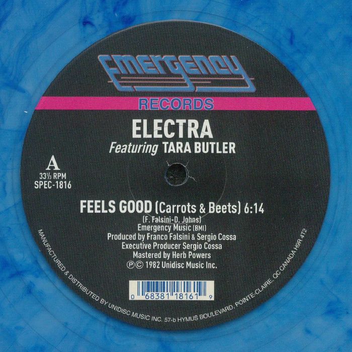 Feels Good (Carrots & Beets) - Blue Marbled Vinyl Single vinyl record cover