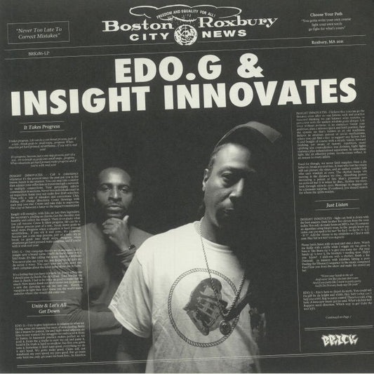 Edo G & Insight Innovates - Blue Vinyl LP vinyl record cover
