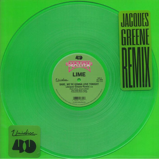Babe We're Gonna Love Tonight - Green Vinyl Single vinyl record cover