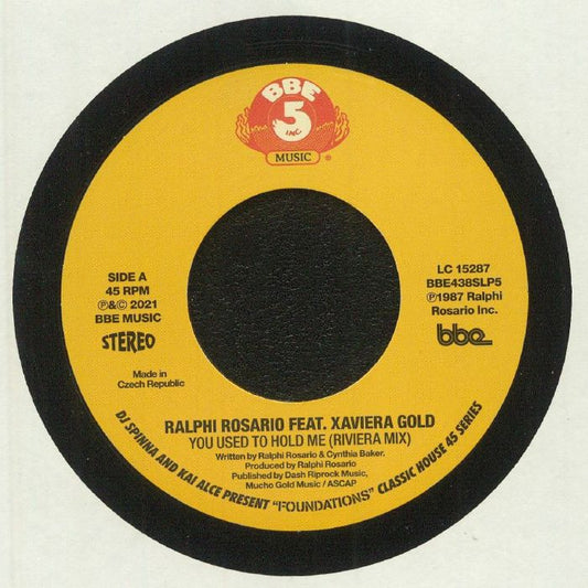 Foundations 45 Series Part 5: You Used To Hold Me - Vinyl Single vinyl record cover