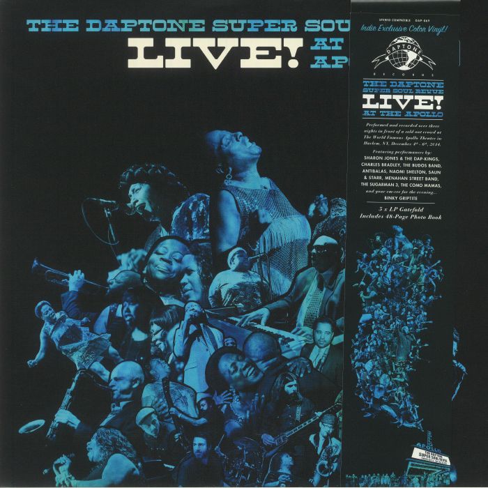 The Daptone Super Soul Revue Live! At The Apollo - Limited Edition Blue 3xLP vinyl record cover