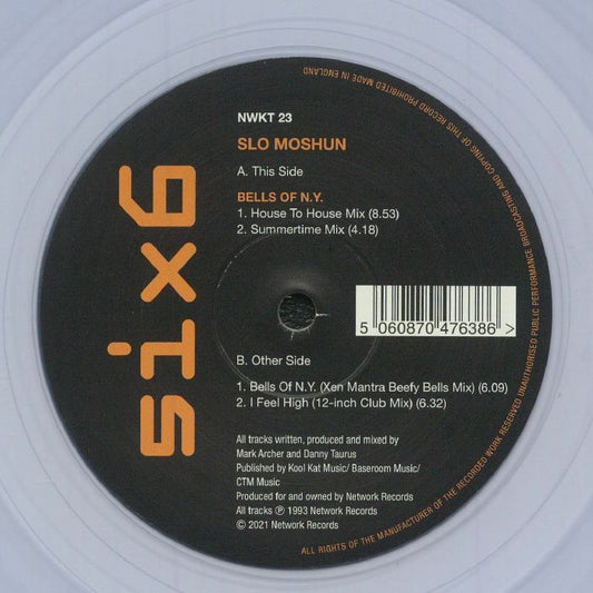Bells Of NY - Clear Vinyl Single vinyl record cover