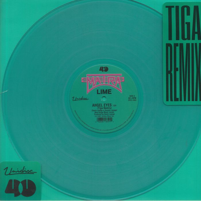 Angel Eyes - Limited Edition Green Vinyl Single vinyl record cover
