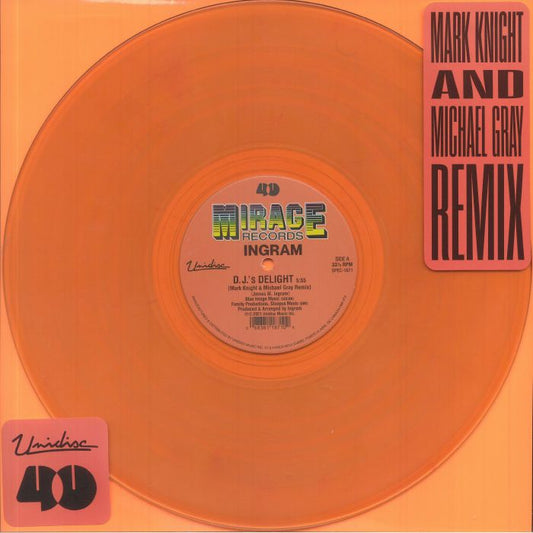 DJ's Delight - Transparent Orange Vinyl Single vinyl record cover