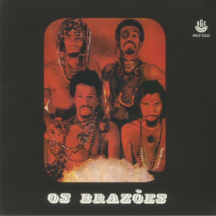 Os Brazoes - Limited Edition Orange Splatter Vinyl LP vinyl record cover