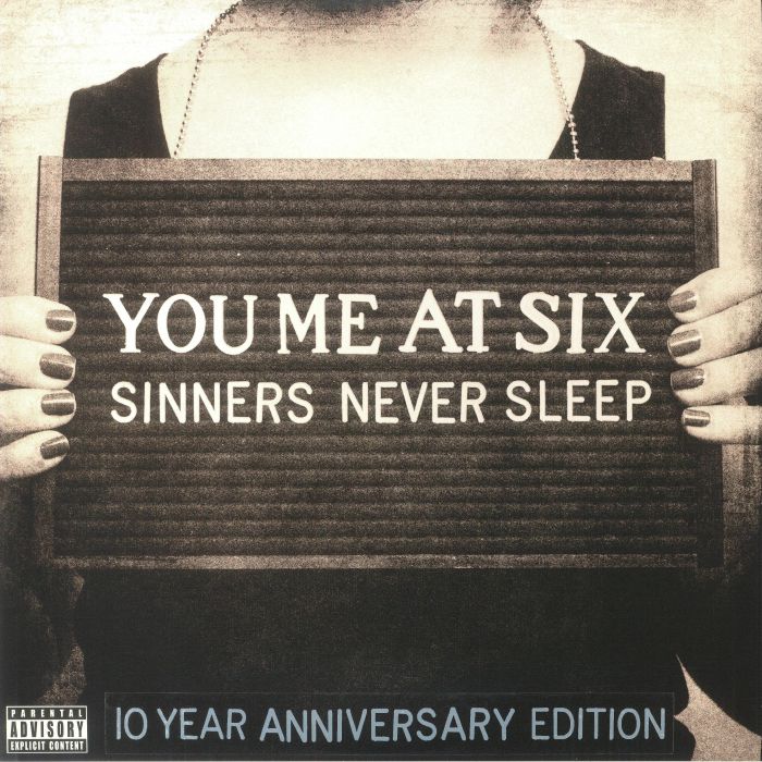 Sinners Never Sleep - 10 Year Anniversary Grey Vinyl 3xLP vinyl record cover