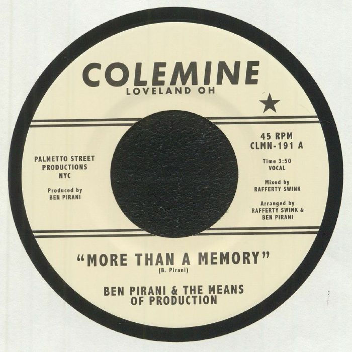 More Than A Memory - White Vinyl Single vinyl record cover