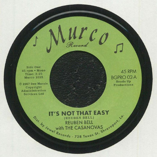 It's Not That Easy - Vinyl Single vinyl record cover