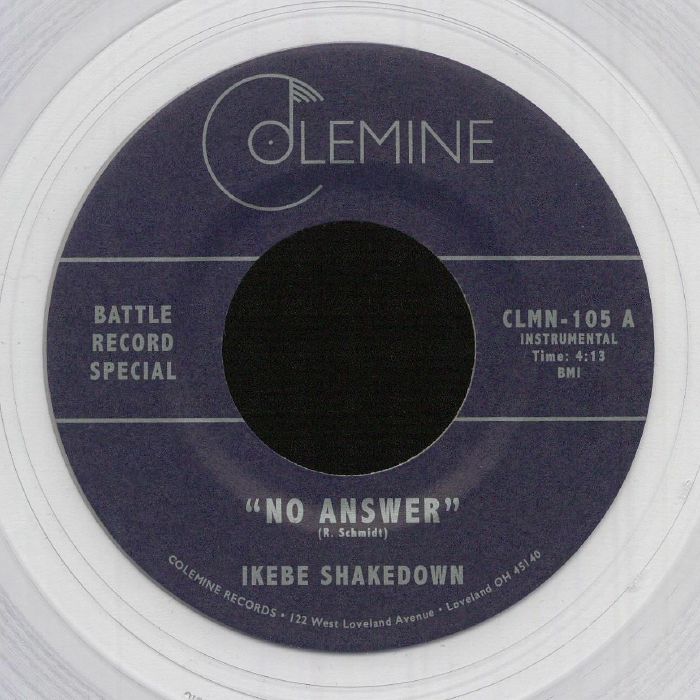 No Answer - Limited Edition Clear Vinyl Single vinyl record cover