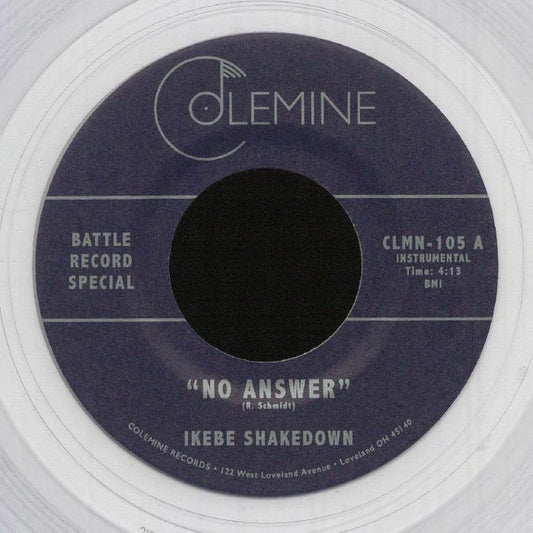 No Answer - Limited Edition Clear Vinyl Single vinyl record cover