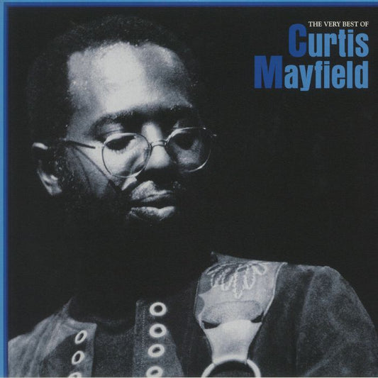 The Very Best Of Curtis Mayfield - Blue Vinyl 2xLP vinyl record cover