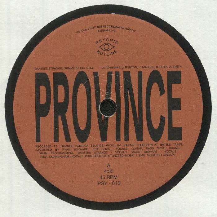 Province / Ever New - Vinyl Single vinyl record cover