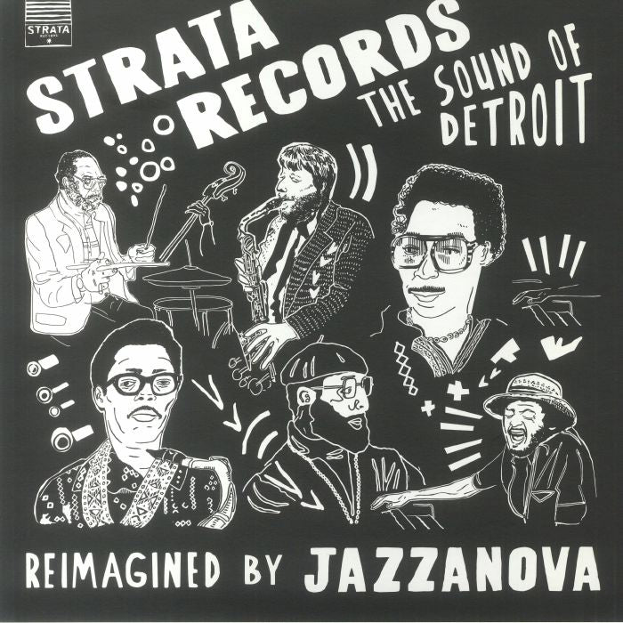 Strata Records: The Sound Of Detroit Reimagined By Jazzanova - 2xLP vinyl record cover