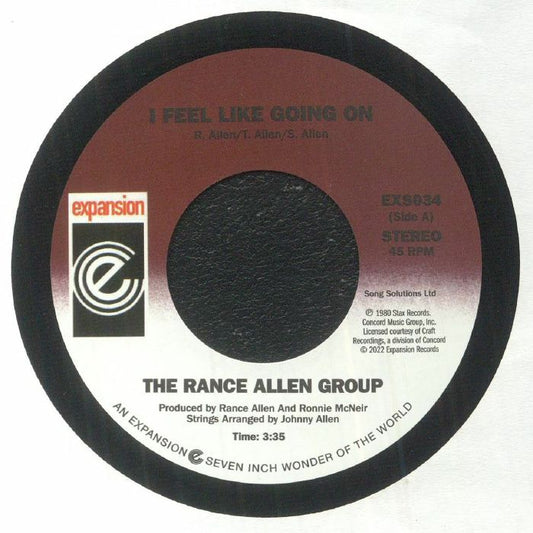 I Feel Like Going On - Vinyl Single vinyl record cover