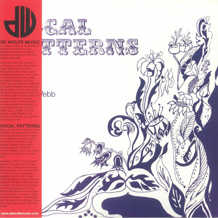 Vocal Patterns - White & Violet Swirl Vinyl LP vinyl record cover