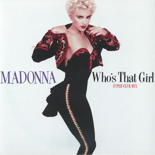 Who's That Girl: Super Club Mix - Record Store Day Red 12 Inch vinyl record cover