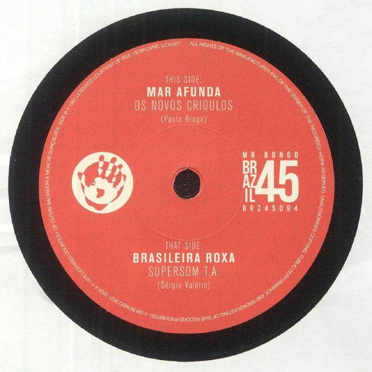 Mar Afunda / Brasileira Roxa - Vinyl Single vinyl record cover
